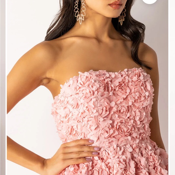 AKIRA Elegant Pink Floral Dress-NWT - Picture 7 of 16